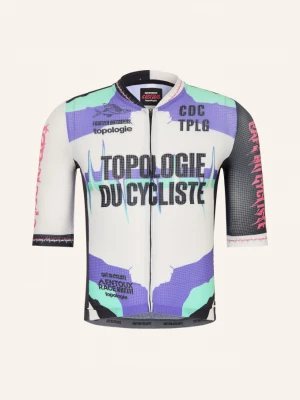 Obrázek produktu Café Du Cycliste Cyklistický Dres Bergida Topologie mátová / fialová / černá