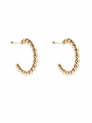 Obrázek produktu Cala Rose Náušnice 'BRAIDED HOOPS' zlatá