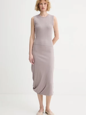Obrázek produktu Calvin Klein Asymetrické šaty bavlněné s elastanem fialová
