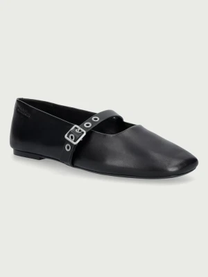 Obrázek produktu Calvin Klein baleríny kožené OBL BALLERINA MJ BUCKLE LTH černá