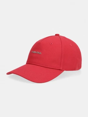 Obrázek produktu Calvin Klein baseballová čepice bavlněná červená