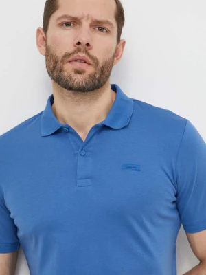 Obrázek produktu Calvin Klein Bavlněné polo tričko Calvin Klein modrá