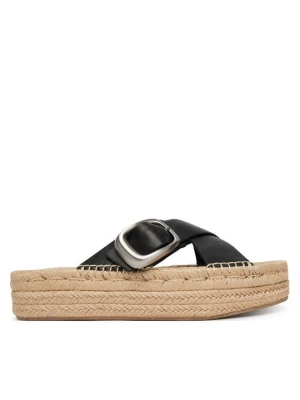 Obrázek produktu Calvin Klein Espadrilky Flatf Espadrill Cross Lth Hdw HW0HW02892 Černá
