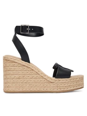 Obrázek produktu Calvin Klein Espadrilky Wedge Espad 70 Embl Lth HW0HW02897 Černá