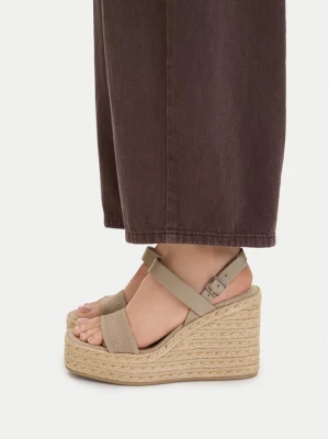 Obrázek produktu Calvin Klein Espadrilky Wedge Espad 70 Webbing Lth HW0HW02901 Béžová