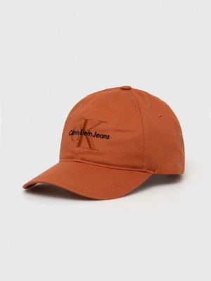 Obrázek produktu Calvin Klein Jeans Bavlněná baseballová čepice Calvin Klein Jeans oranžová