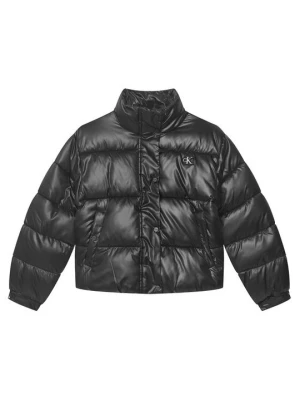 Obrázek produktu Calvin Klein Jeans Bunda pro přechodné období Minime Shiny Short Puffer LVCKTJM01G Černá Regular Fit