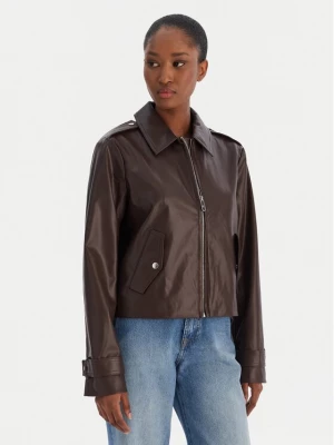 Obrázek produktu Calvin Klein Jeans Bunda z imitace kůže Moto LV047E501G Hnědá Regular Fit