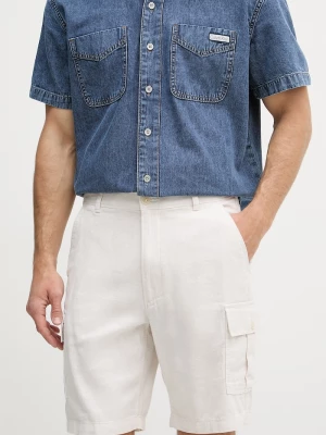 Obrázek produktu Calvin Klein Jeans cargo šortky pánské se lnem béžová