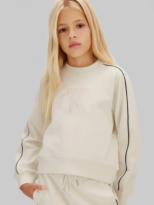 Obrázek produktu Calvin Klein Jeans Dětská bavlněná tepláková souprava Calvin Klein Jeans béžová