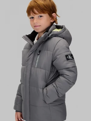 Obrázek produktu Calvin Klein Jeans Dětská zimní bunda Calvin Klein Jeans šedá