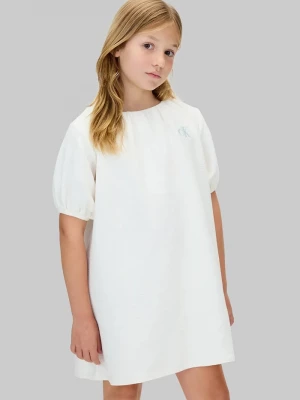 Obrázek produktu Calvin Klein Jeans Dětské bavlněné šaty Calvin Klein Jeans béžová