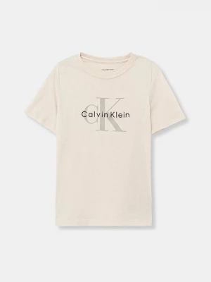 Obrázek produktu Calvin Klein Jeans Dětské bavlněné tričko Calvin Klein Jeans béžová