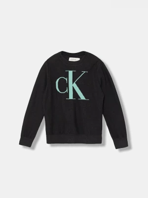 Obrázek produktu Calvin Klein Jeans Dětský bavlněný svetr Calvin Klein Jeans černá