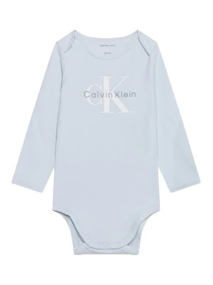 Obrázek produktu Calvin Klein Jeans Dupačky / body pastelová modrá / šedá / bílá