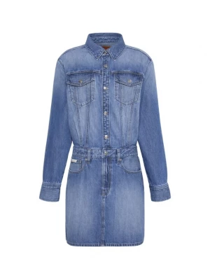 Obrázek produktu Calvin Klein Jeans Košilové šaty modrá džínovina