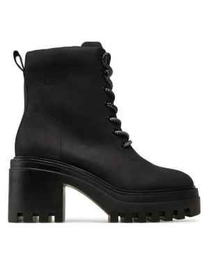 Obrázek produktu Calvin Klein Jeans Kotníková obuv Chunky Heeled Zip Boot Lth YW0YW01548 Černá