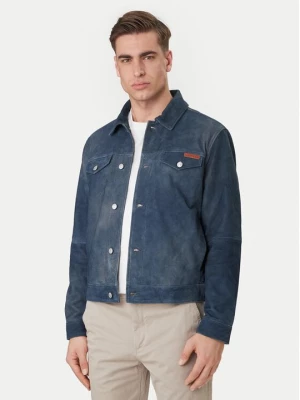 Obrázek produktu Calvin Klein Jeans Kožená bunda 90s LV04RF404G Tmavomodrá Regular Fit
