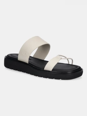Obrázek produktu Calvin Klein Jeans Kožené pantofle Calvin Klein Jeans ROPE SANDAL SOFT LTH MG béžová