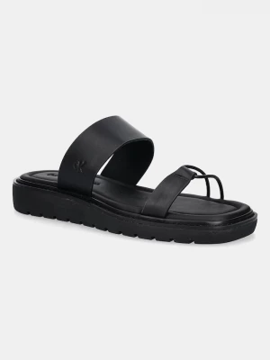 Obrázek produktu Calvin Klein Jeans Kožené pantofle Calvin Klein Jeans ROPE SANDAL SOFT LTH MG černá