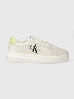 Obrázek produktu Calvin Klein Jeans Kožené tenisky Calvin Klein Jeans CHUNKY CUPSOLE MONO LTH WN béžová