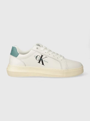 Obrázek produktu Calvin Klein Jeans Kožené tenisky CHUNKY CUPSOLE MONOLOGO bílá