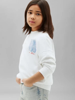 Obrázek produktu Calvin Klein Jeans mikina dětská bavlněná bílá