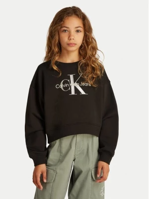 Obrázek produktu Calvin Klein Jeans Mikina Glitter Monologo IG0IG02823 D Černá Boxy Fit