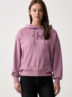 Obrázek produktu Calvin Klein Jeans mikina kapucí dámská bavlnou růžová