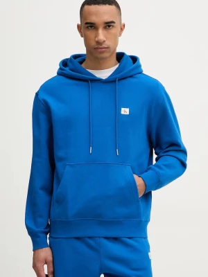 Obrázek produktu Calvin Klein Jeans mikina kapucí pánská bavlněná modrá