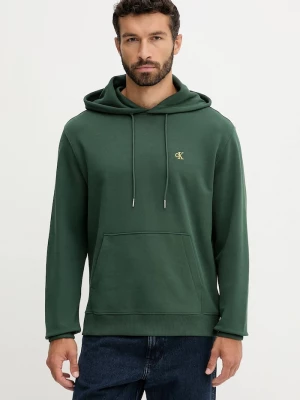 Obrázek produktu Calvin Klein Jeans mikina kapucí pánská bavlněná zelená