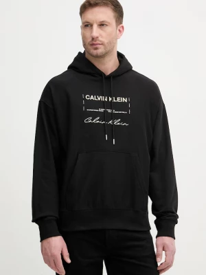 Obrázek produktu Calvin Klein Jeans mikina s kapucí pánská s bavlnou černá