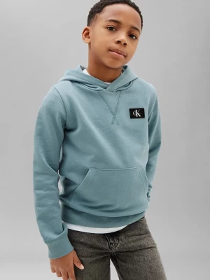Obrázek produktu Calvin Klein Jeans mikina s kapucí dětská bavlněná modrá