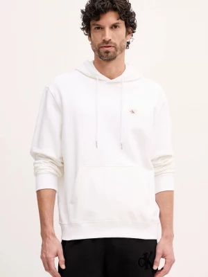 Obrázek produktu Calvin Klein Jeans mikina s kapucí pánská bavlněná béžová