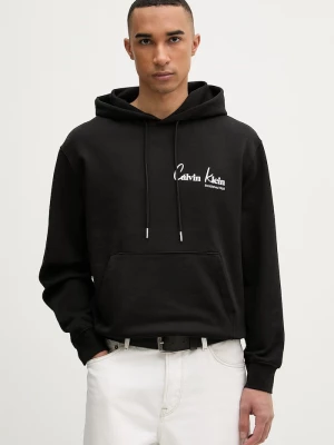 Obrázek produktu Calvin Klein Jeans mikina s kapucí pánská bavlněná černá