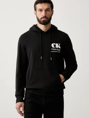 Obrázek produktu Calvin Klein Jeans mikina s kapucí pánská bavlněná černá