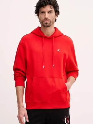 Obrázek produktu Calvin Klein Jeans mikina s kapucí pánská bavlněná červená