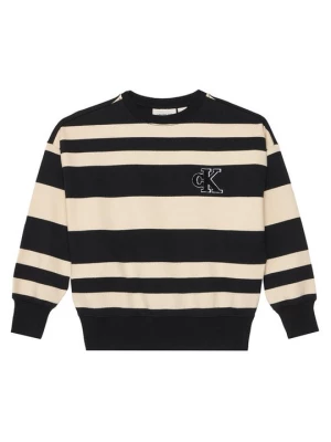 Obrázek produktu Calvin Klein Jeans Mikina Striped Modern IB0IB02558 Černá Regular Fit