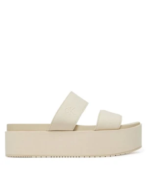 Obrázek produktu Calvin Klein Jeans Nazouváky Flatform Sandal Webbing In YW0YW01789 Écru Krémová