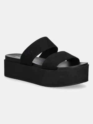 Obrázek produktu Calvin Klein Jeans Pantofle Calvin Klein Jeans FLATFORM SANDAL WEBBING IN černá