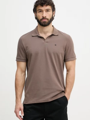 Obrázek produktu Calvin Klein Jeans polo pánské bavlněné hnědá