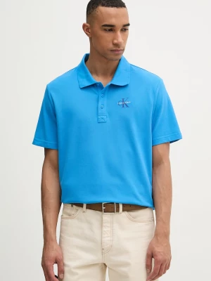 Obrázek produktu Calvin Klein Jeans polo pánské bavlněné modrá