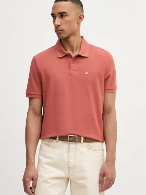 Obrázek produktu Calvin Klein Jeans polo pánské bavlněné oranžová
