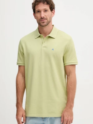 Obrázek produktu Calvin Klein Jeans polo pánské bavlněné zelená