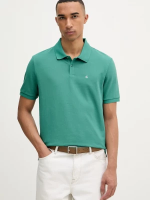 Obrázek produktu Calvin Klein Jeans polo pánské bavlněné zelená