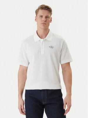 Obrázek produktu Calvin Klein Jeans Polokošile Easy Monologo LV04RF209G Bílá Regular Fit