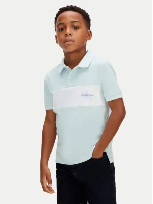 Obrázek produktu Calvin Klein Jeans Polokošile Monologo LVCKSJB28B Tyrkysová Regular Fit