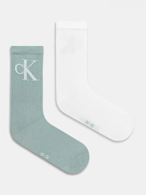 Obrázek produktu Calvin Klein Jeans ponožky dámské s bavlnou 2-pack zelená