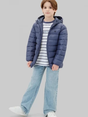 Obrázek produktu Calvin Klein Jeans prošívaná bunda dětská fialová