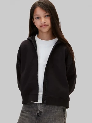 Obrázek produktu Calvin Klein Jeans rozepínací mikina s kapucí dětská s bavlnou černá